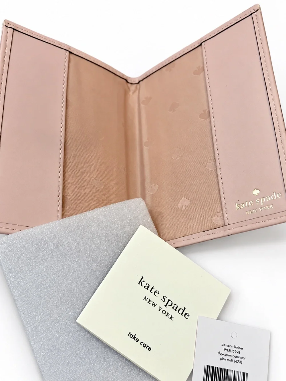 kate spade Pink Floral Daycation Passport Holder